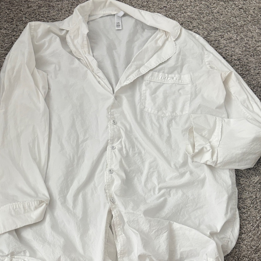 Skims cotton oversized sleep shirt dress